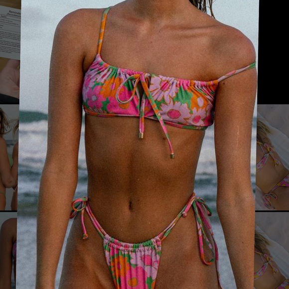 Peppermayo Other - 9.0 Harper Tie Detail Bikini Retro Floral SET